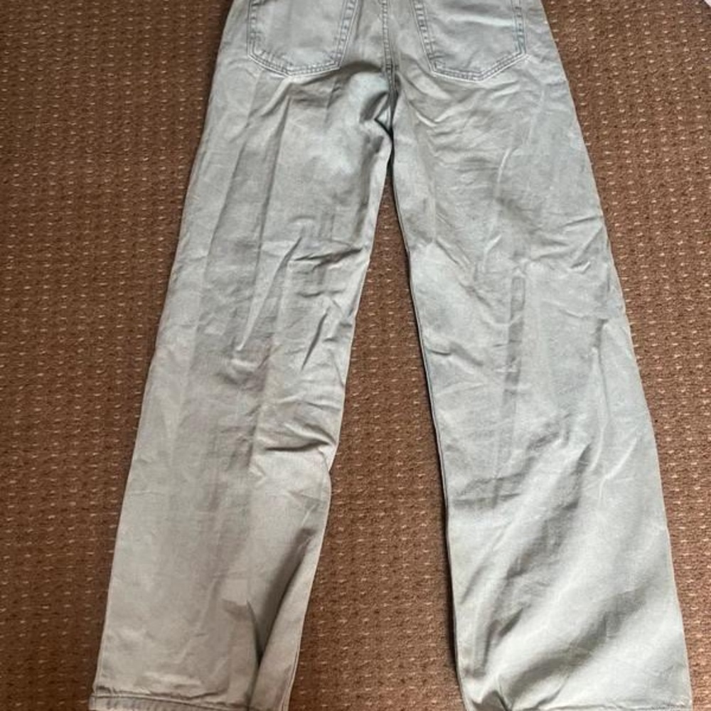 Light blue wide leg jeans